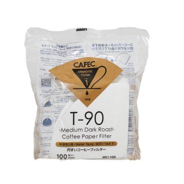 Cafec Cone-Shaped Paper Filters — Medium Roast