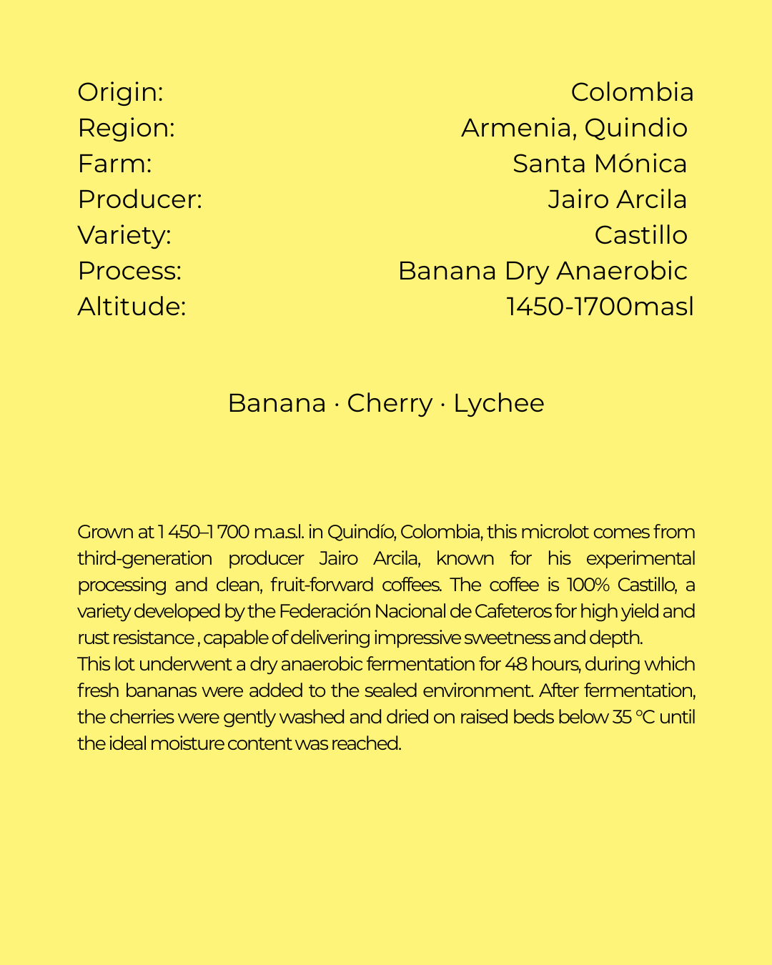 Colombia, Santa Mónica-Banana