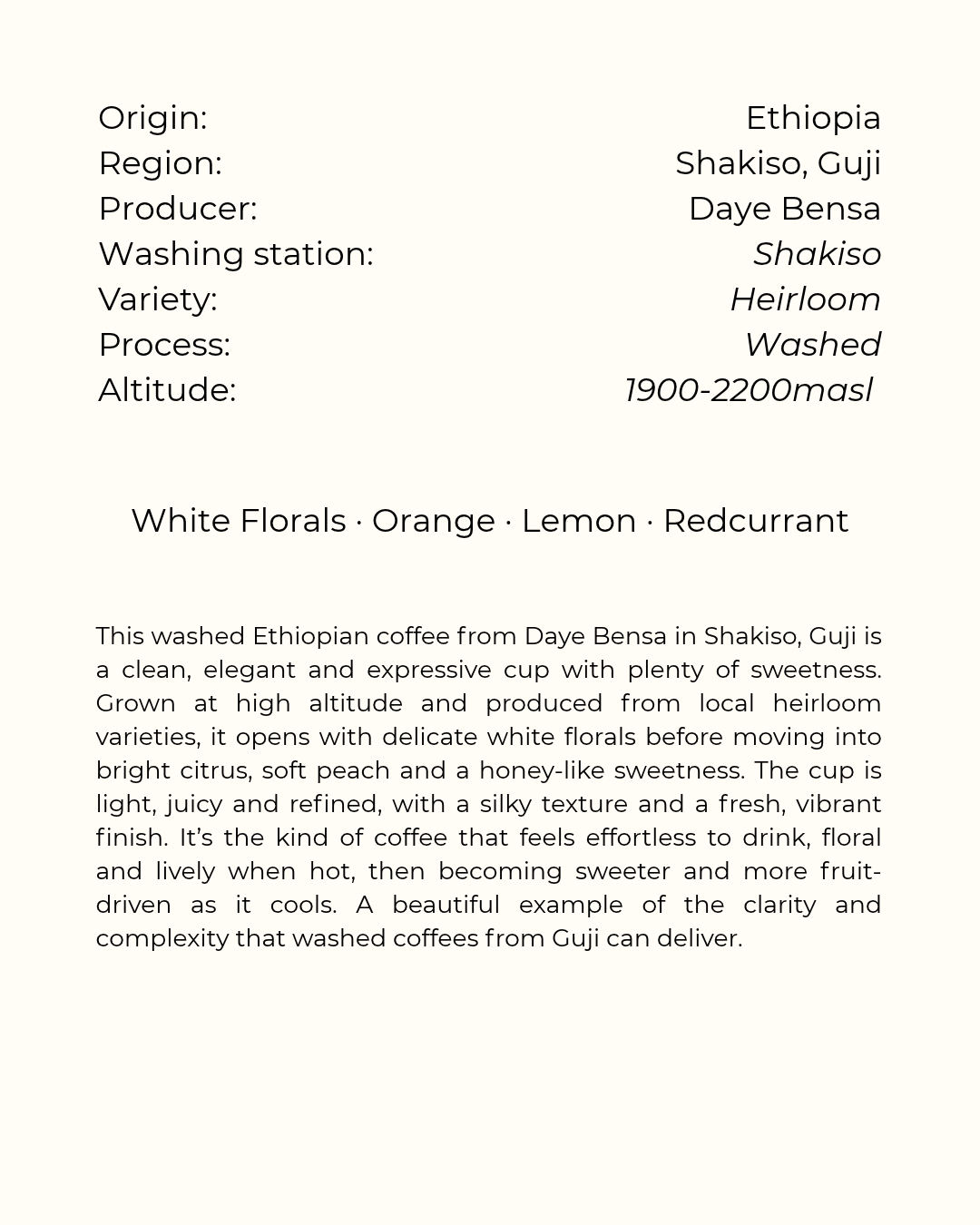 Ethiopia, Guji