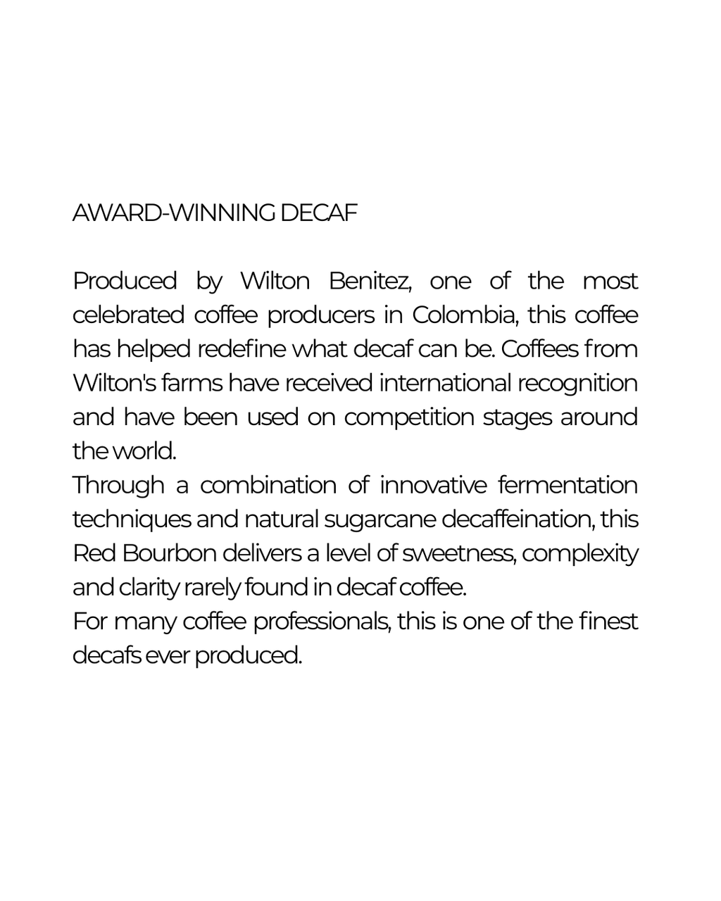 Colombia, La Macarena, DECAF B2B